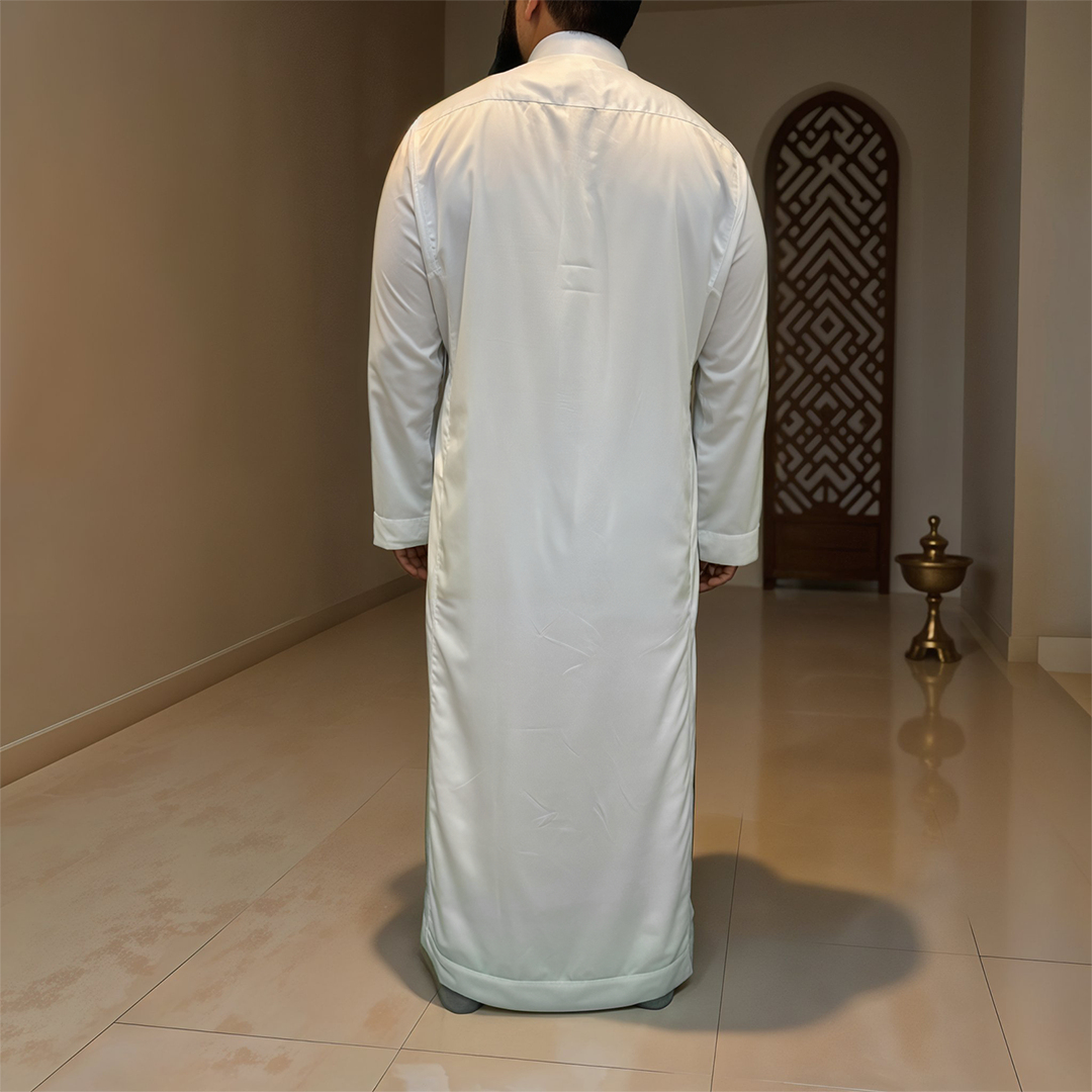 Saudi Style Arabic Thobe - White