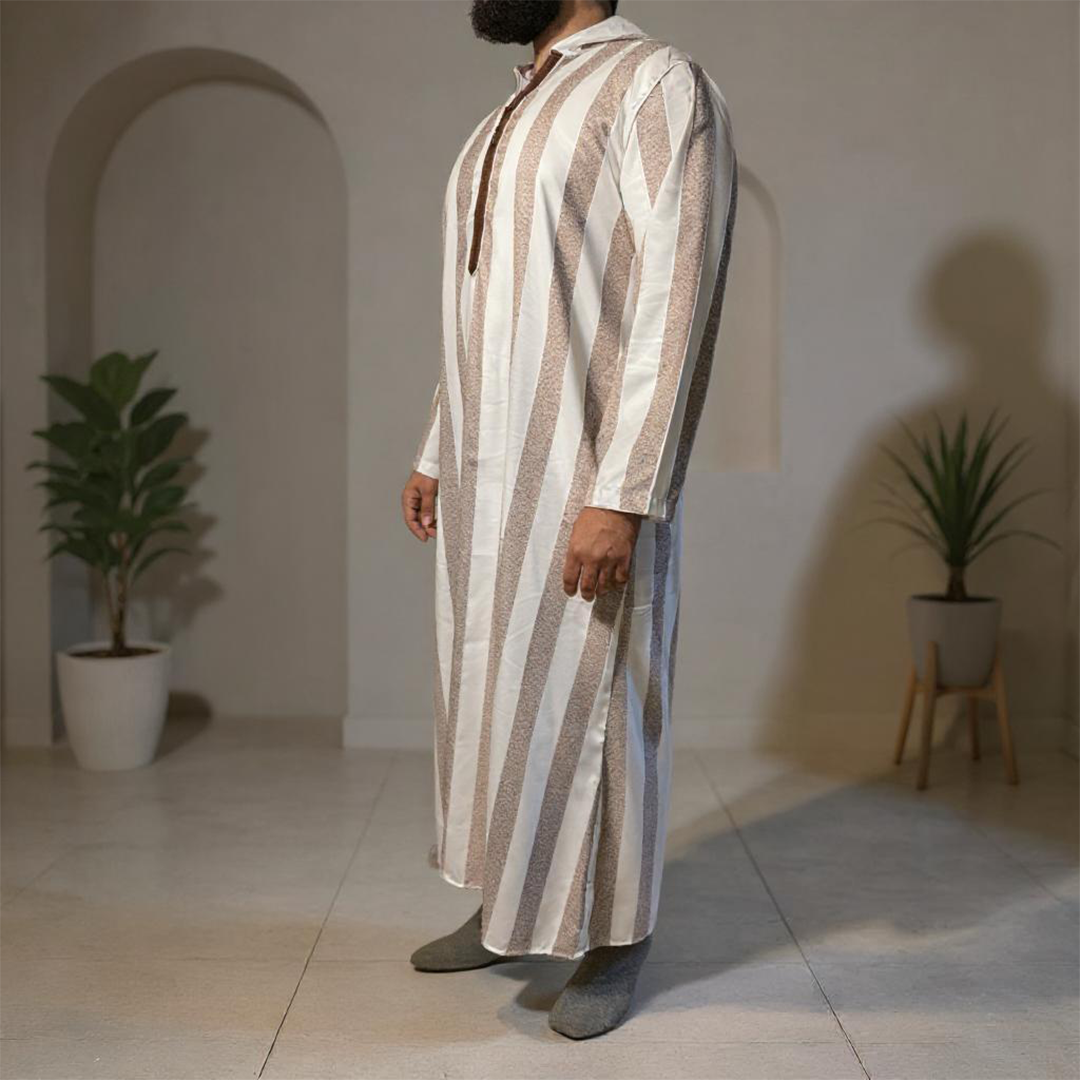 Moroccan Thobe - Brown